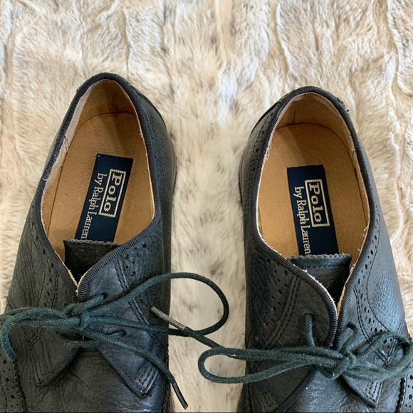 Polo Ralph Lauren Black Leather Wingtip Oxfords main image 5